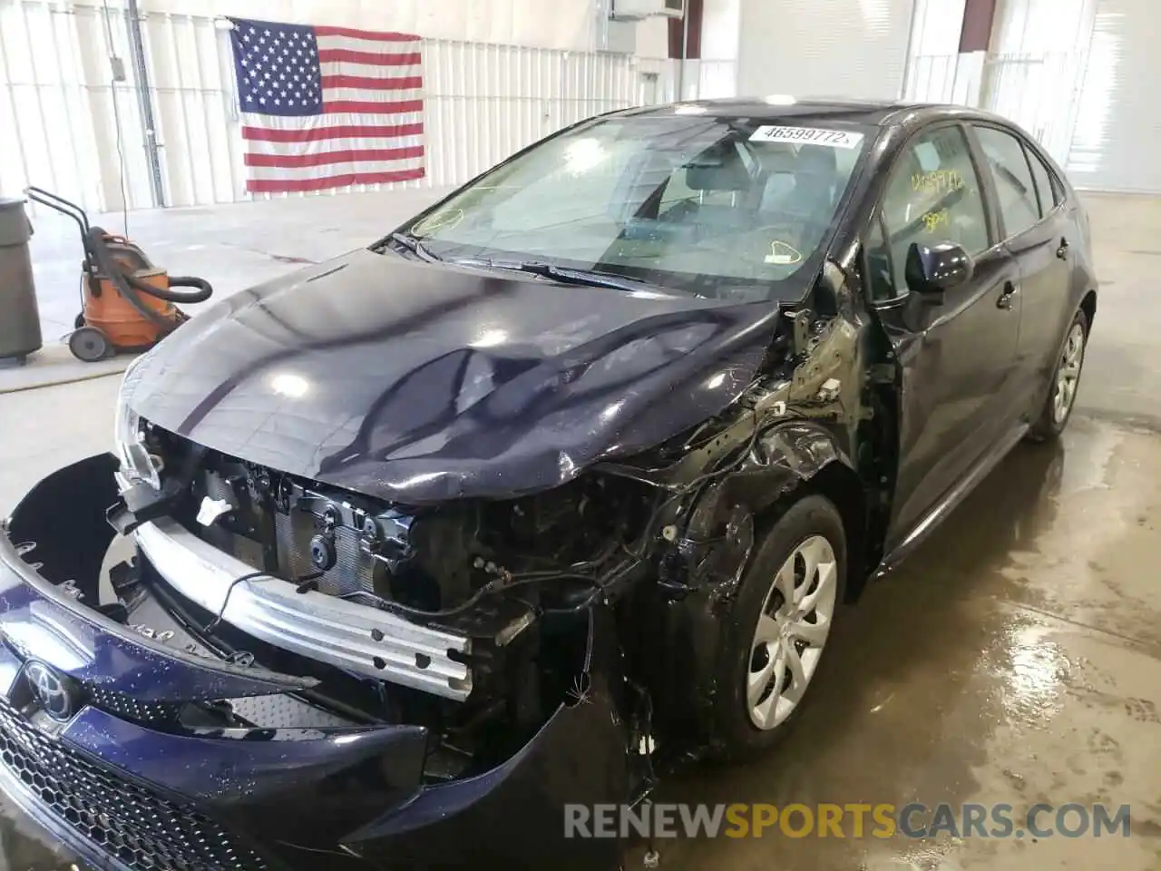 2 Photograph of a damaged car 5YFEPMAE4MP180596 TOYOTA COROLLA 2021