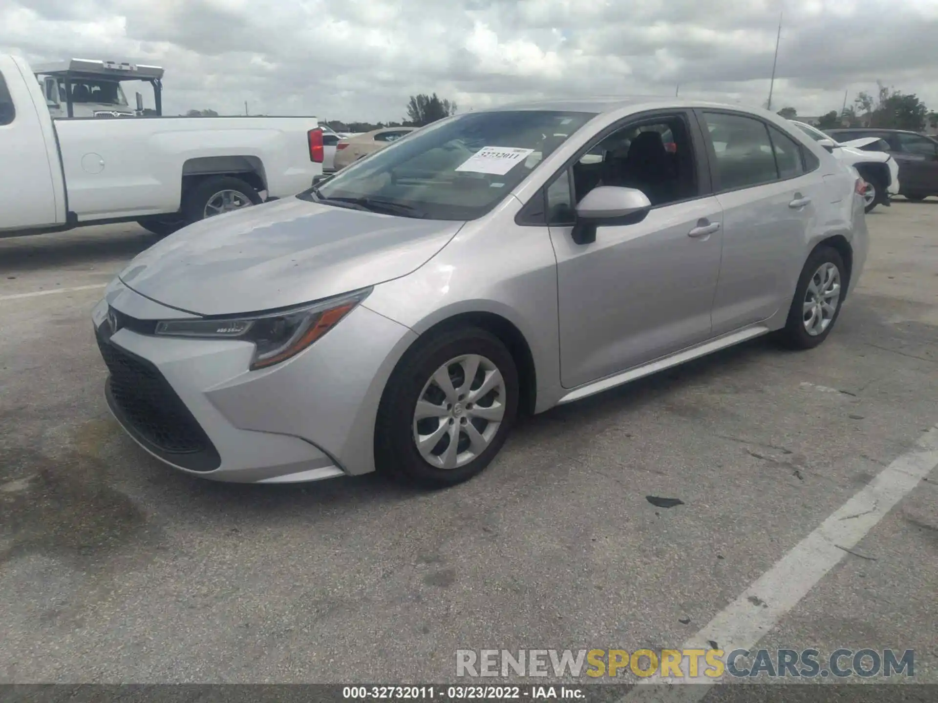 2 Photograph of a damaged car 5YFEPMAE4MP180615 TOYOTA COROLLA 2021