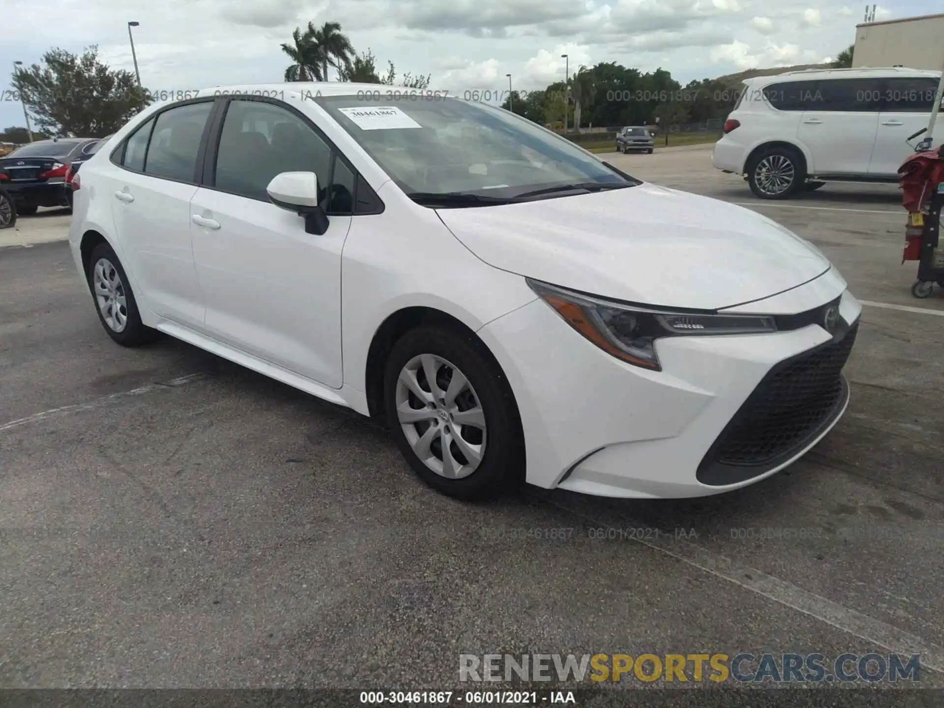 1 Photograph of a damaged car 5YFEPMAE4MP181263 TOYOTA COROLLA 2021