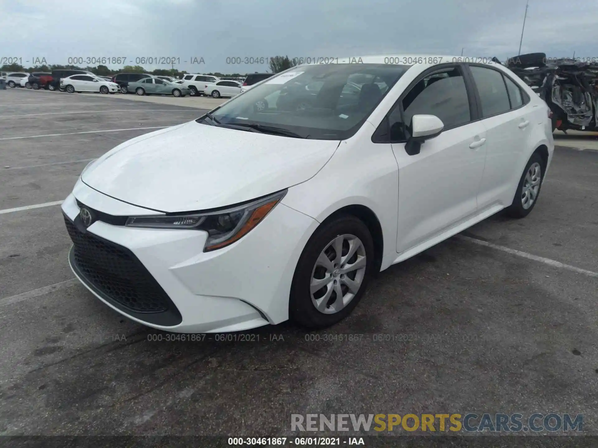 2 Photograph of a damaged car 5YFEPMAE4MP181263 TOYOTA COROLLA 2021