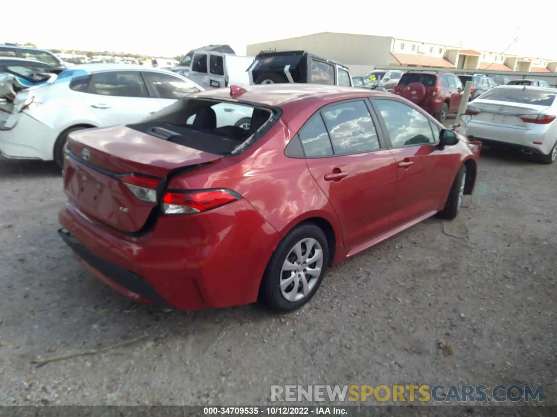 4 Photograph of a damaged car 5YFEPMAE4MP181361 TOYOTA COROLLA 2021