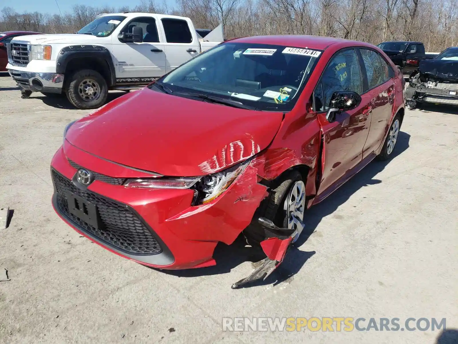 2 Photograph of a damaged car 5YFEPMAE4MP181473 TOYOTA COROLLA 2021