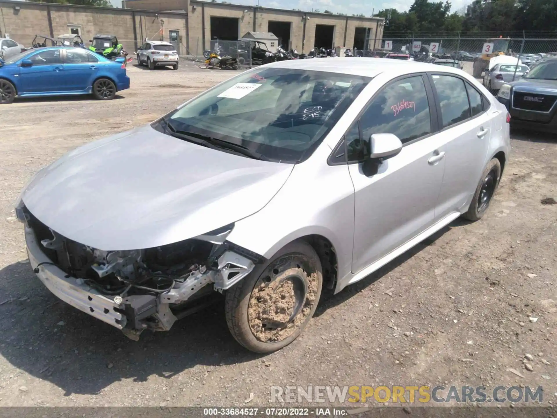 2 Photograph of a damaged car 5YFEPMAE4MP182008 TOYOTA COROLLA 2021