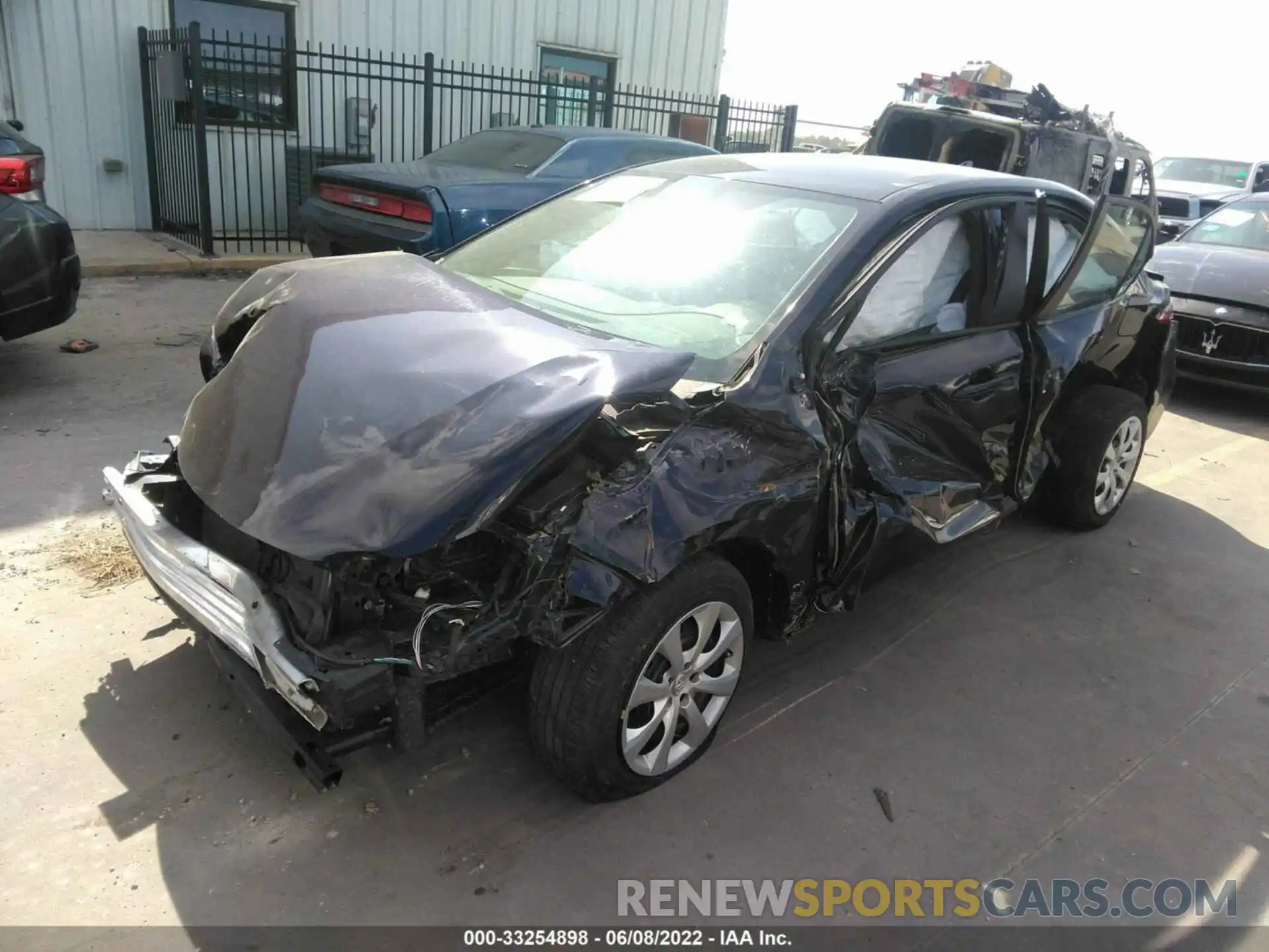 2 Photograph of a damaged car 5YFEPMAE4MP182431 TOYOTA COROLLA 2021