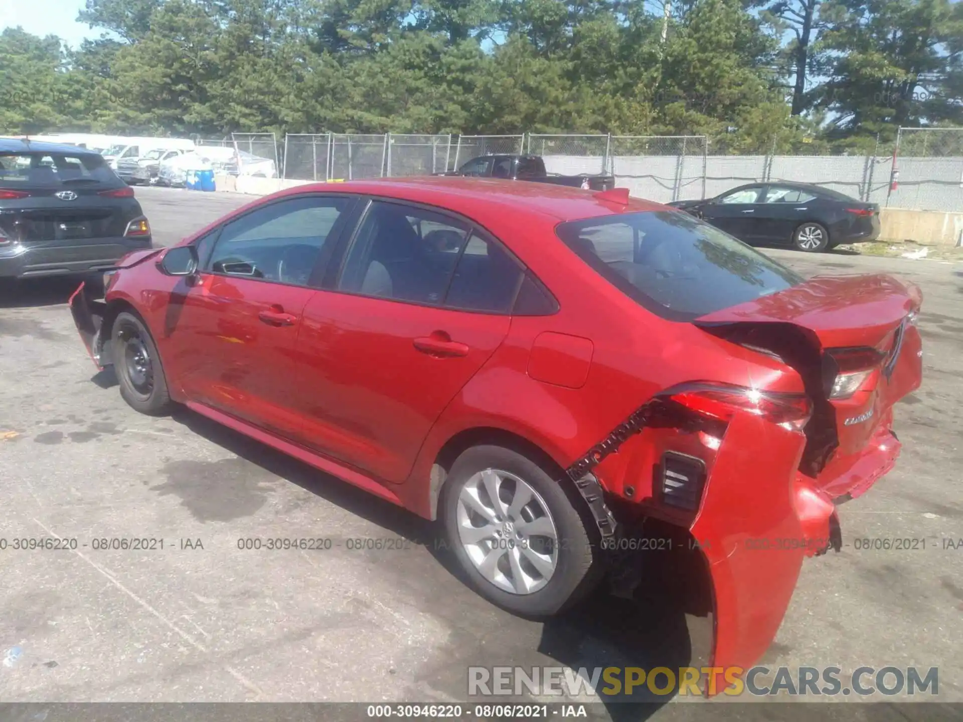 3 Photograph of a damaged car 5YFEPMAE4MP183806 TOYOTA COROLLA 2021