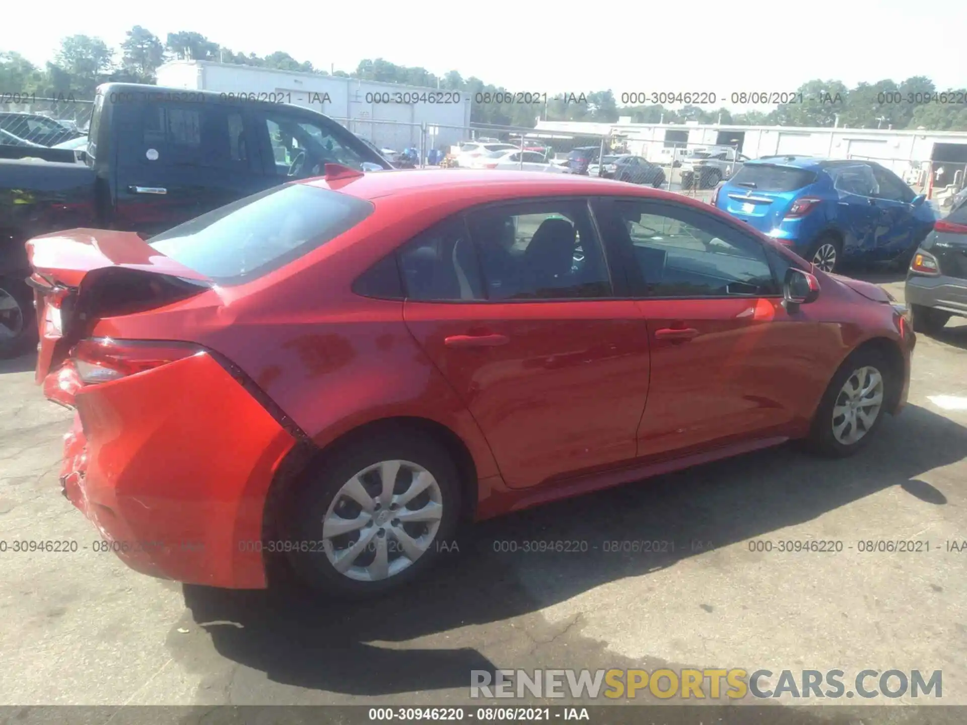 4 Photograph of a damaged car 5YFEPMAE4MP183806 TOYOTA COROLLA 2021