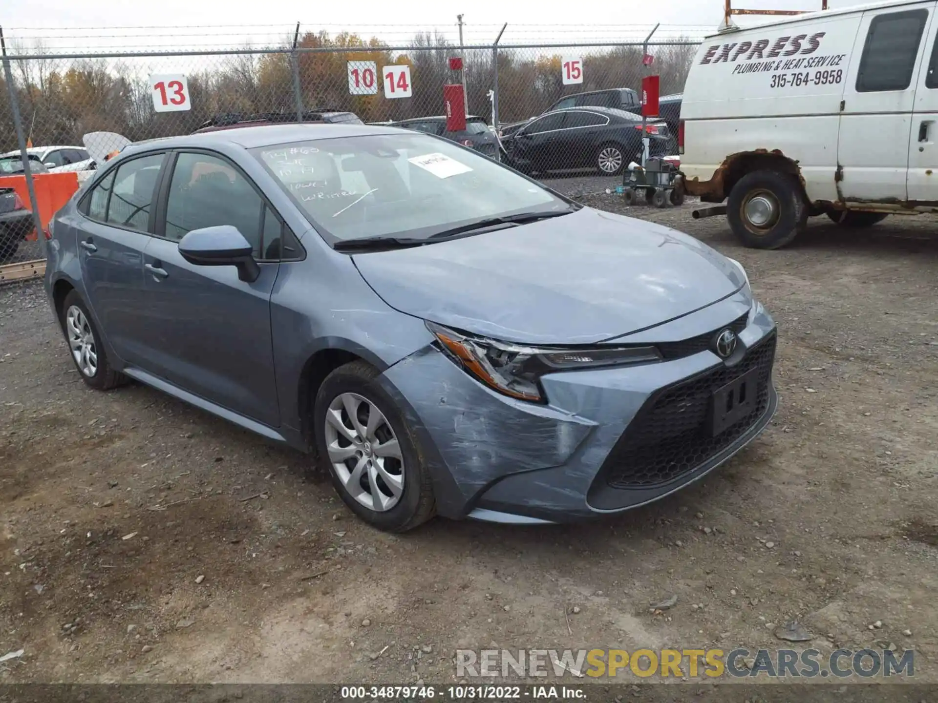 1 Photograph of a damaged car 5YFEPMAE4MP183854 TOYOTA COROLLA 2021