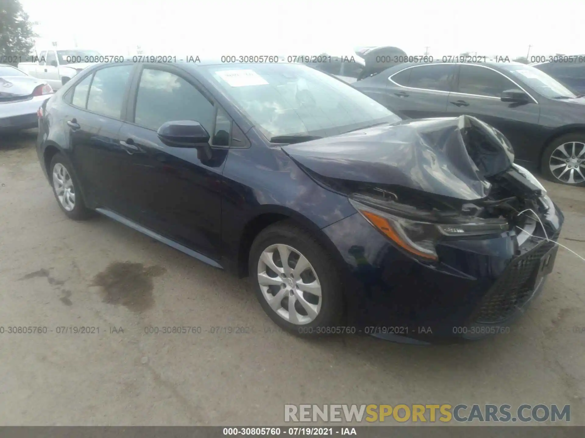 1 Photograph of a damaged car 5YFEPMAE4MP183966 TOYOTA COROLLA 2021