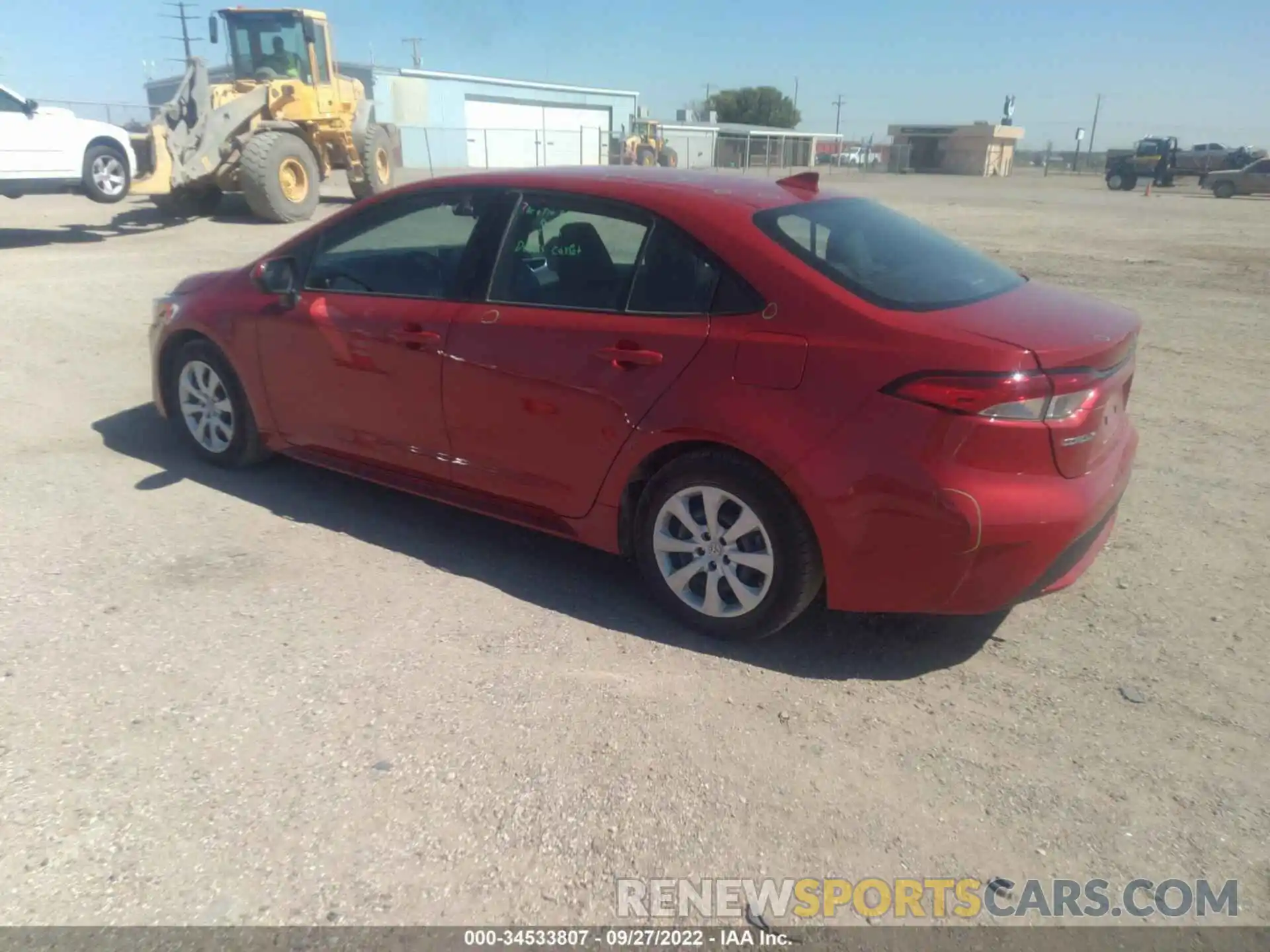 3 Photograph of a damaged car 5YFEPMAE4MP184714 TOYOTA COROLLA 2021