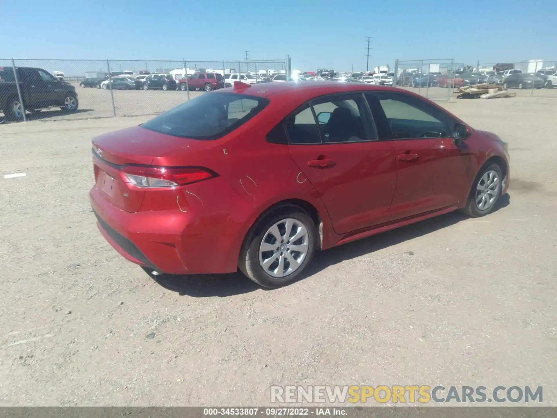 4 Photograph of a damaged car 5YFEPMAE4MP184714 TOYOTA COROLLA 2021