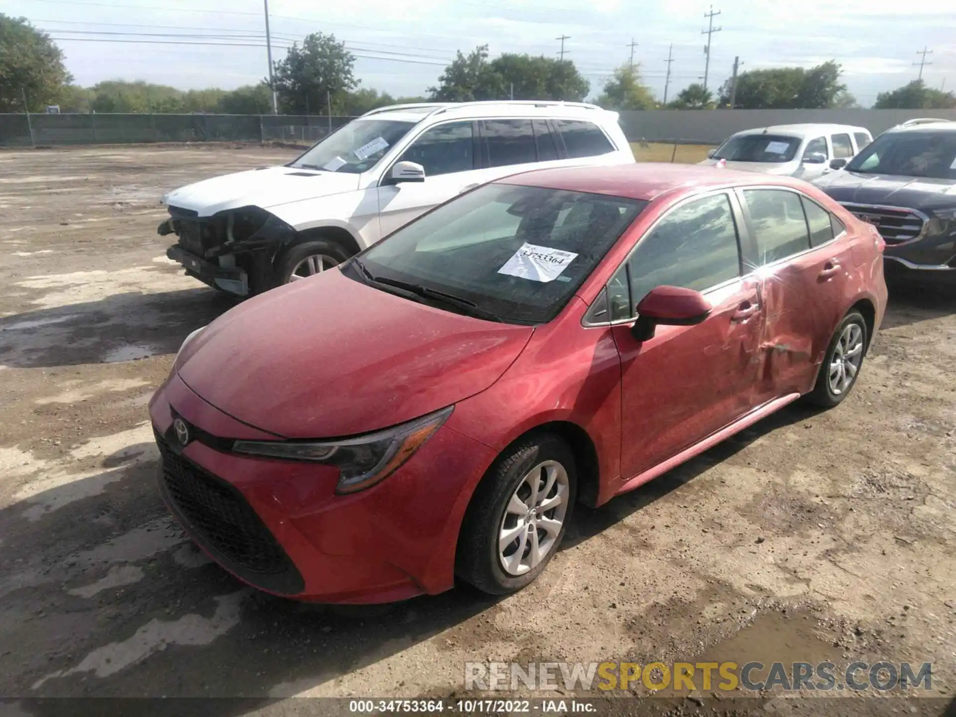 2 Photograph of a damaged car 5YFEPMAE4MP186057 TOYOTA COROLLA 2021