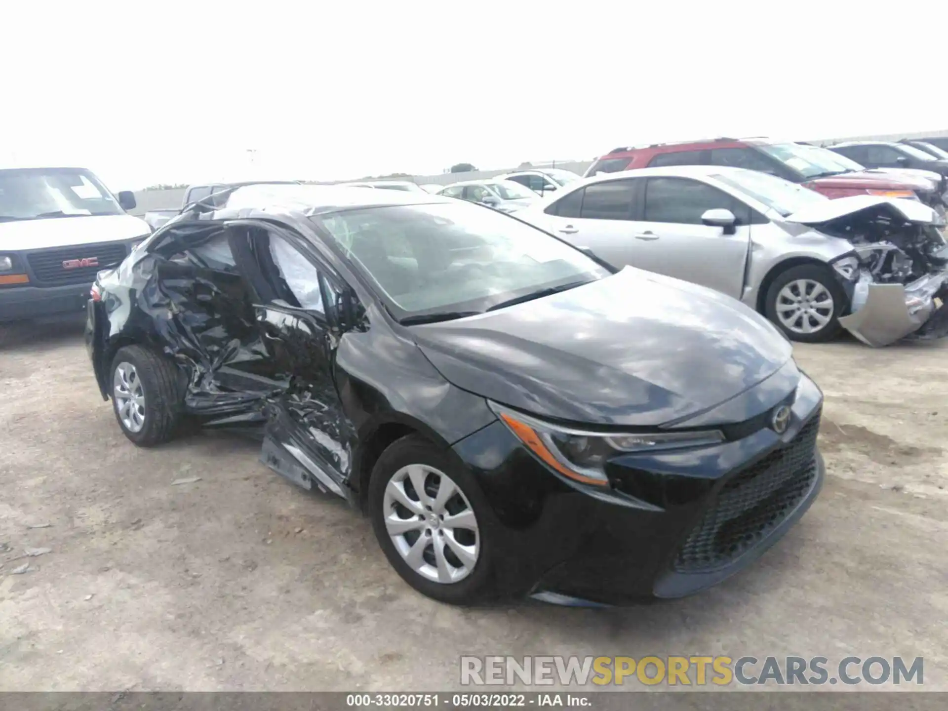 1 Photograph of a damaged car 5YFEPMAE4MP186964 TOYOTA COROLLA 2021