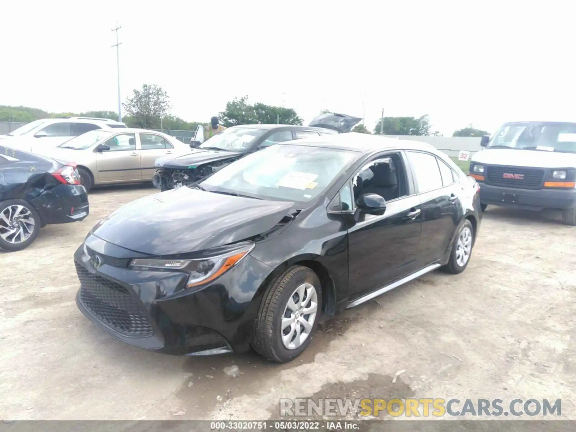 2 Photograph of a damaged car 5YFEPMAE4MP186964 TOYOTA COROLLA 2021