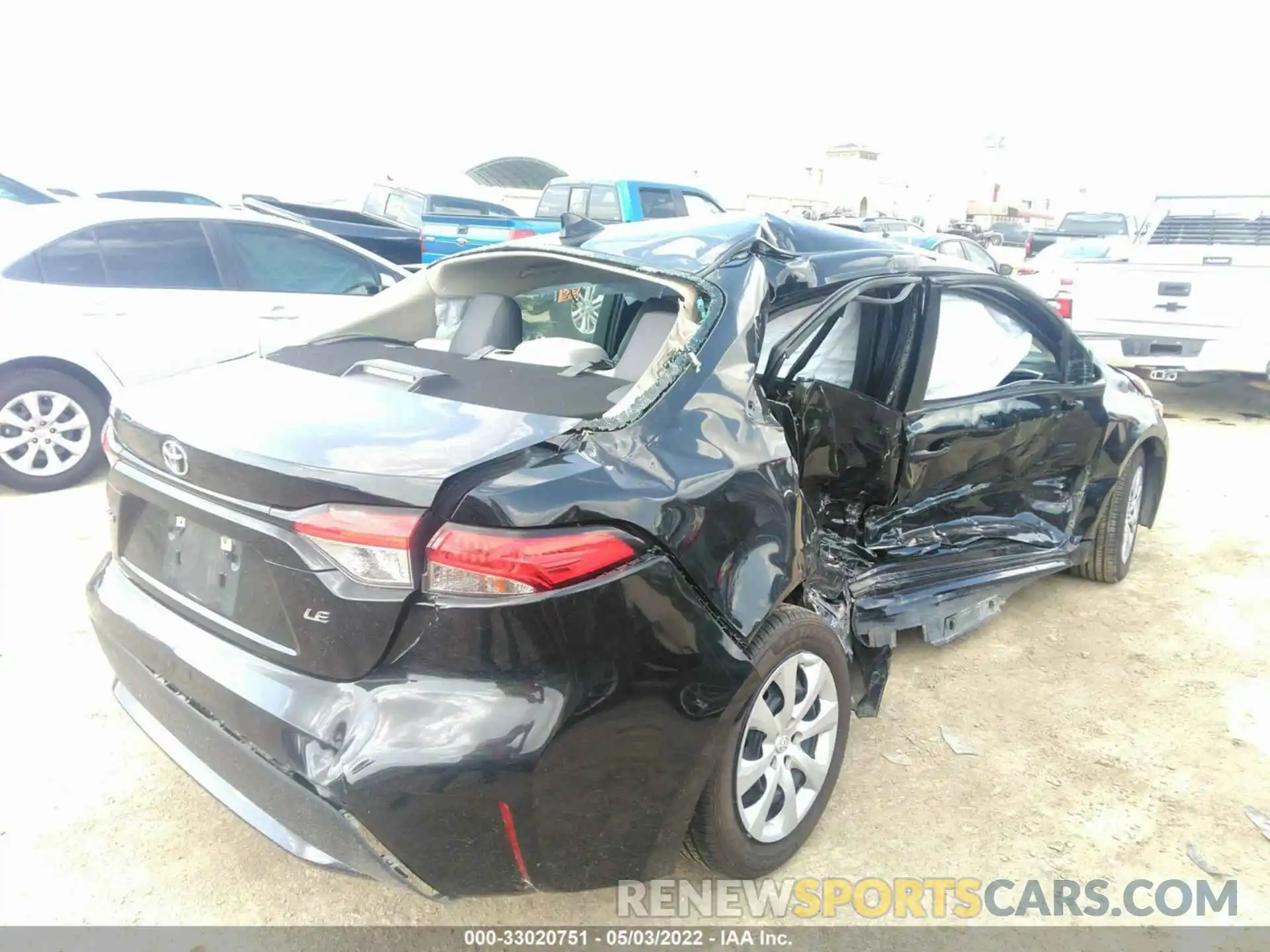 4 Photograph of a damaged car 5YFEPMAE4MP186964 TOYOTA COROLLA 2021