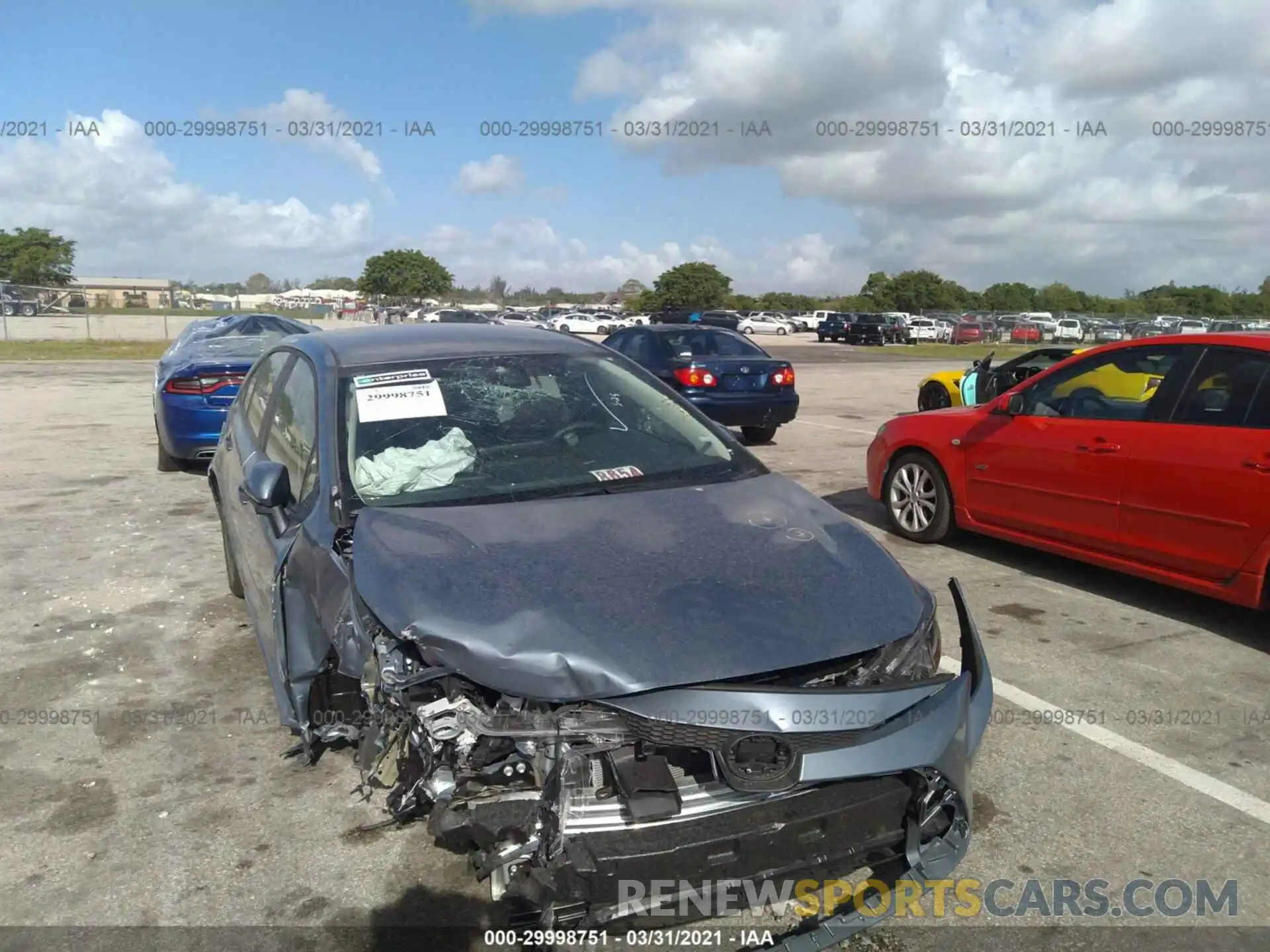 6 Photograph of a damaged car 5YFEPMAE4MP188018 TOYOTA COROLLA 2021