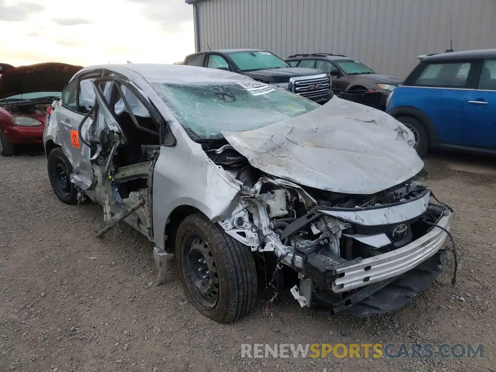 1 Photograph of a damaged car 5YFEPMAE4MP188360 TOYOTA COROLLA 2021