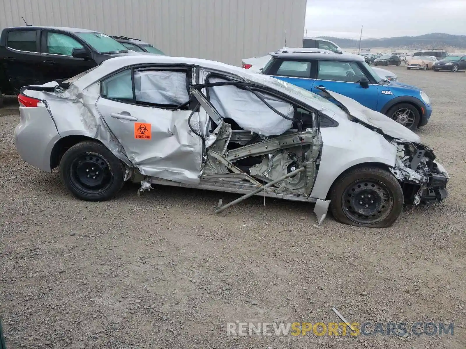 9 Photograph of a damaged car 5YFEPMAE4MP188360 TOYOTA COROLLA 2021