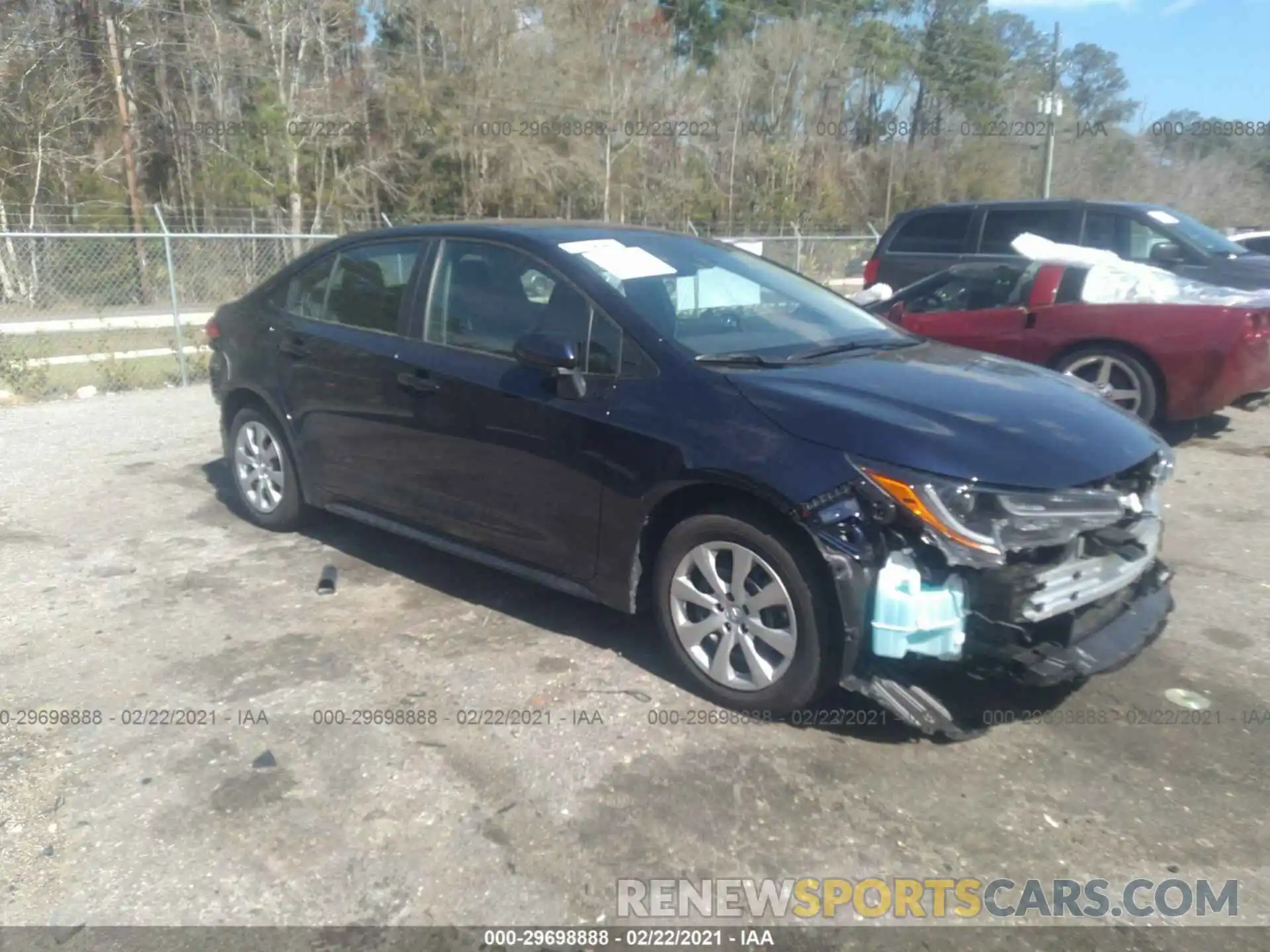 1 Photograph of a damaged car 5YFEPMAE4MP189654 TOYOTA COROLLA 2021