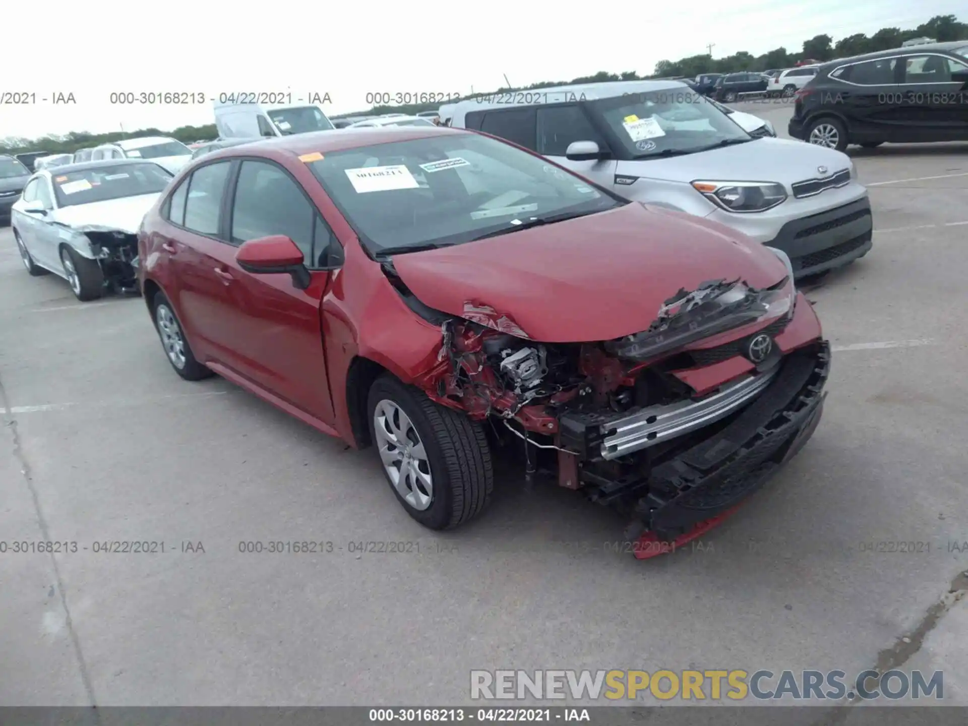 1 Photograph of a damaged car 5YFEPMAE4MP190125 TOYOTA COROLLA 2021