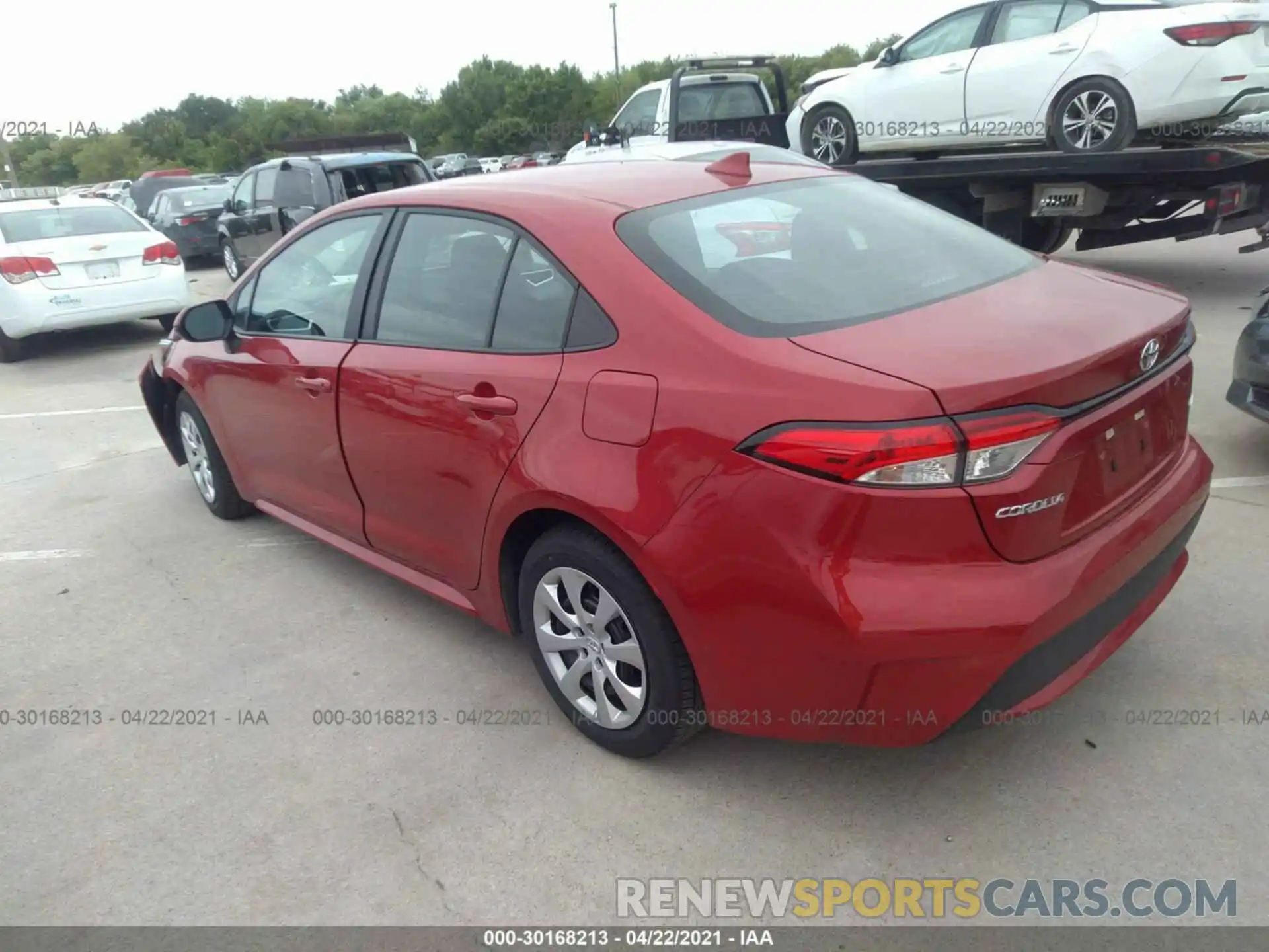 3 Photograph of a damaged car 5YFEPMAE4MP190125 TOYOTA COROLLA 2021