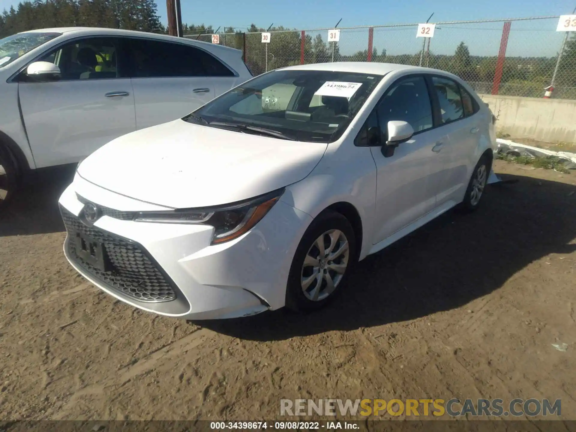 2 Photograph of a damaged car 5YFEPMAE4MP190920 TOYOTA COROLLA 2021