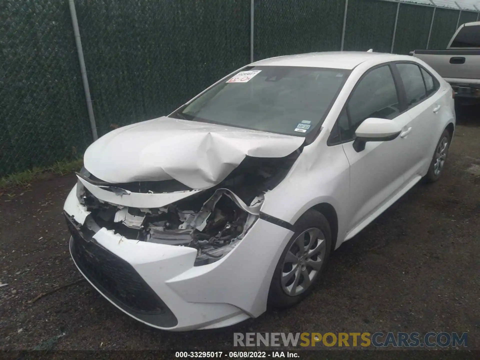 2 Photograph of a damaged car 5YFEPMAE4MP190965 TOYOTA COROLLA 2021