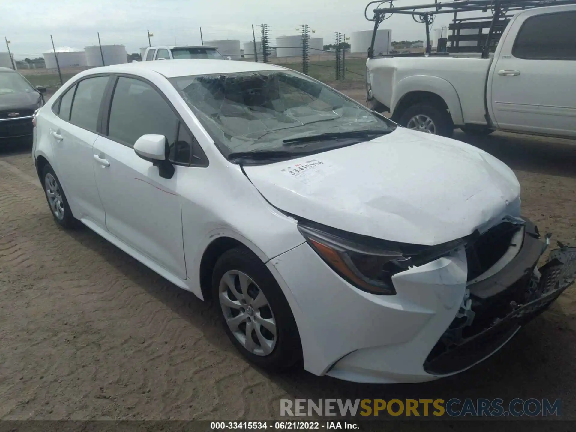 1 Photograph of a damaged car 5YFEPMAE4MP191033 TOYOTA COROLLA 2021