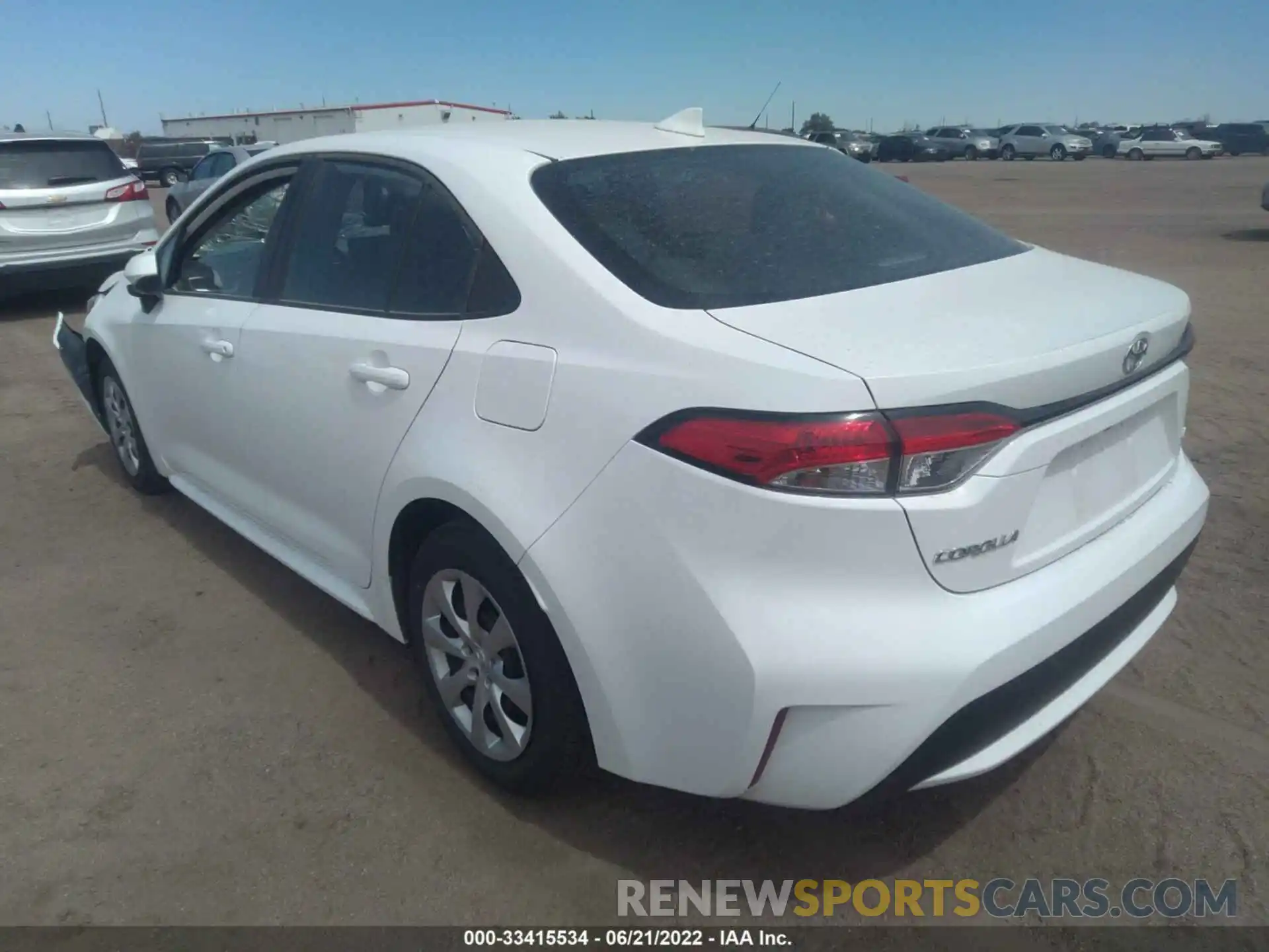 3 Photograph of a damaged car 5YFEPMAE4MP191033 TOYOTA COROLLA 2021