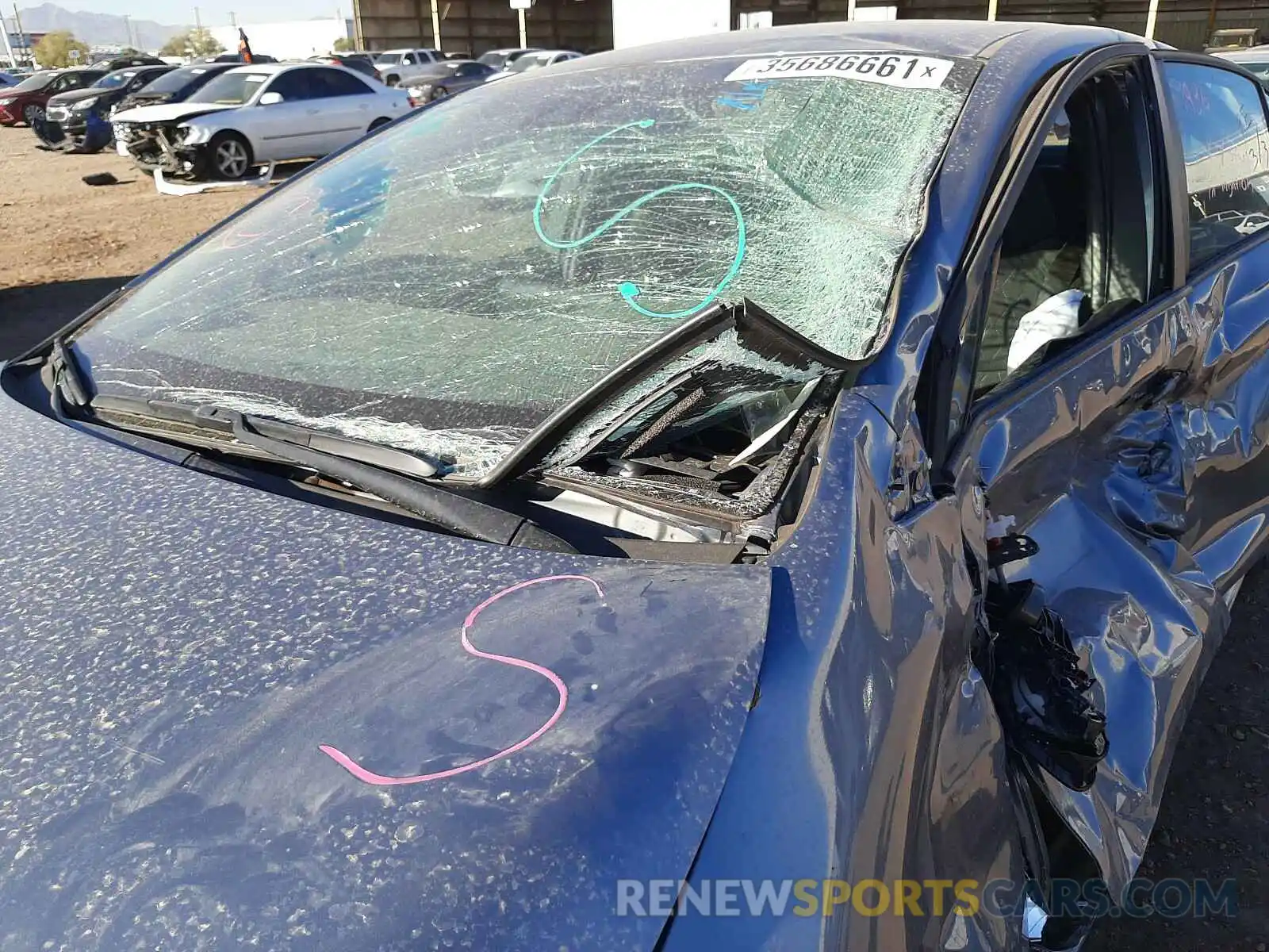 10 Photograph of a damaged car 5YFEPMAE4MP191632 TOYOTA COROLLA 2021