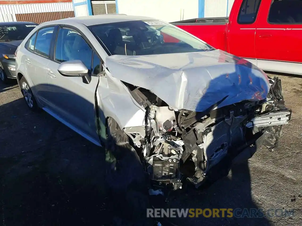 1 Photograph of a damaged car 5YFEPMAE4MP191680 TOYOTA COROLLA 2021