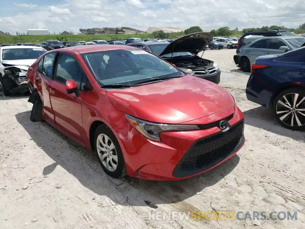 1 Photograph of a damaged car 5YFEPMAE4MP191825 TOYOTA COROLLA 2021