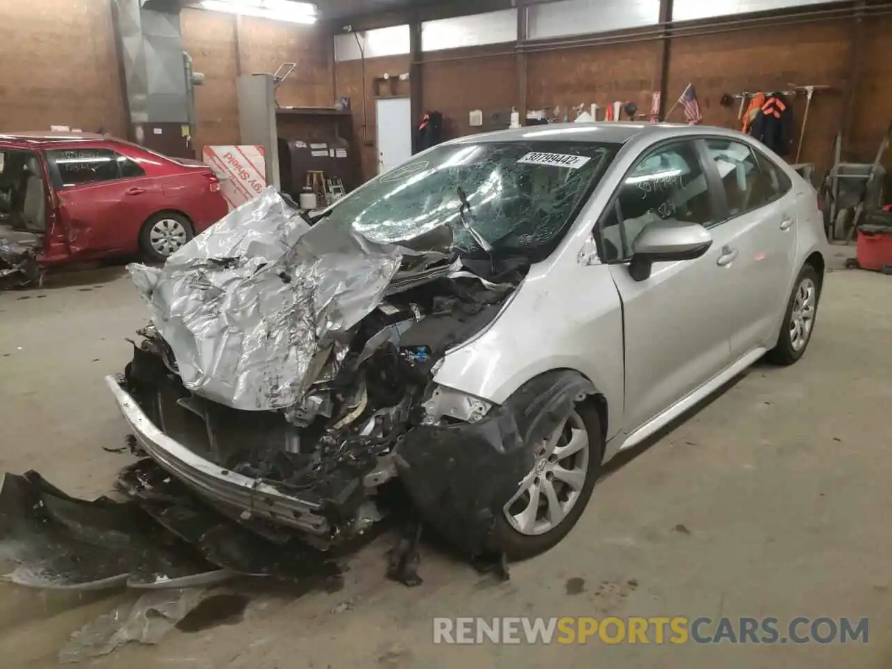 2 Photograph of a damaged car 5YFEPMAE4MP192389 TOYOTA COROLLA 2021