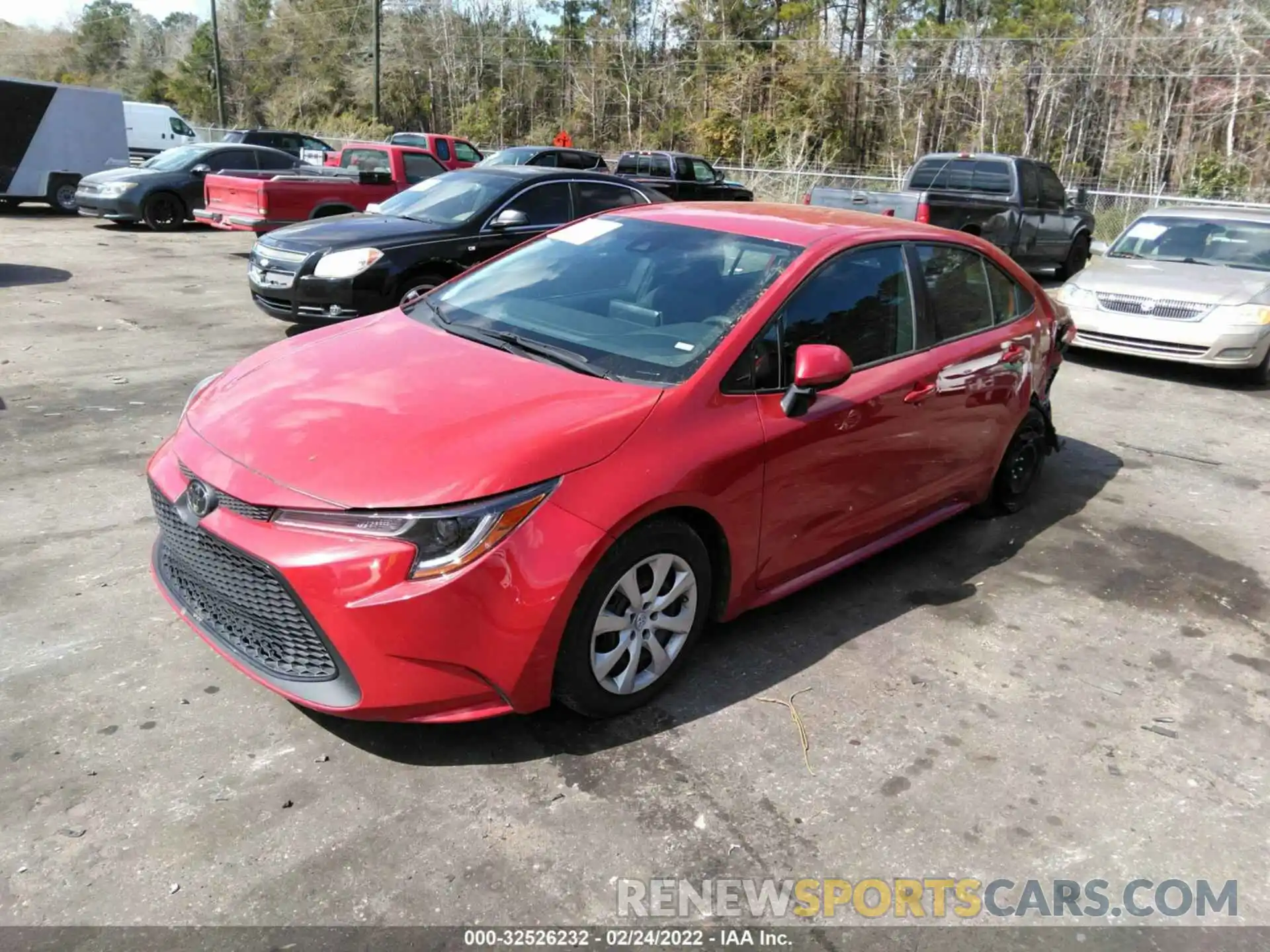 2 Photograph of a damaged car 5YFEPMAE4MP193154 TOYOTA COROLLA 2021