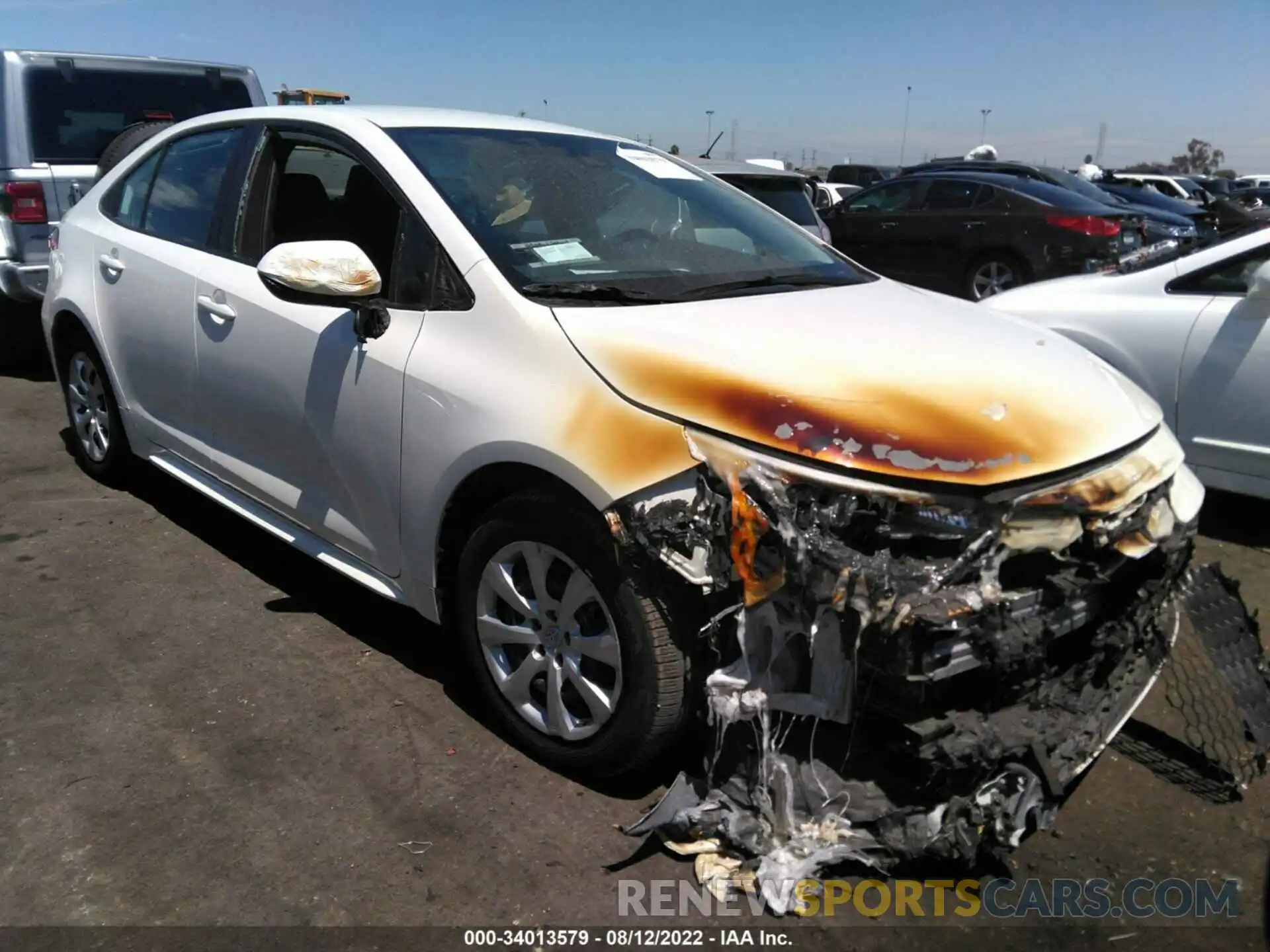 1 Photograph of a damaged car 5YFEPMAE4MP193705 TOYOTA COROLLA 2021