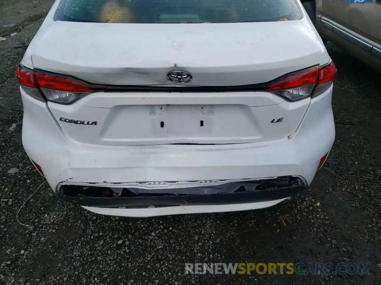 9 Photograph of a damaged car 5YFEPMAE4MP193770 TOYOTA COROLLA 2021