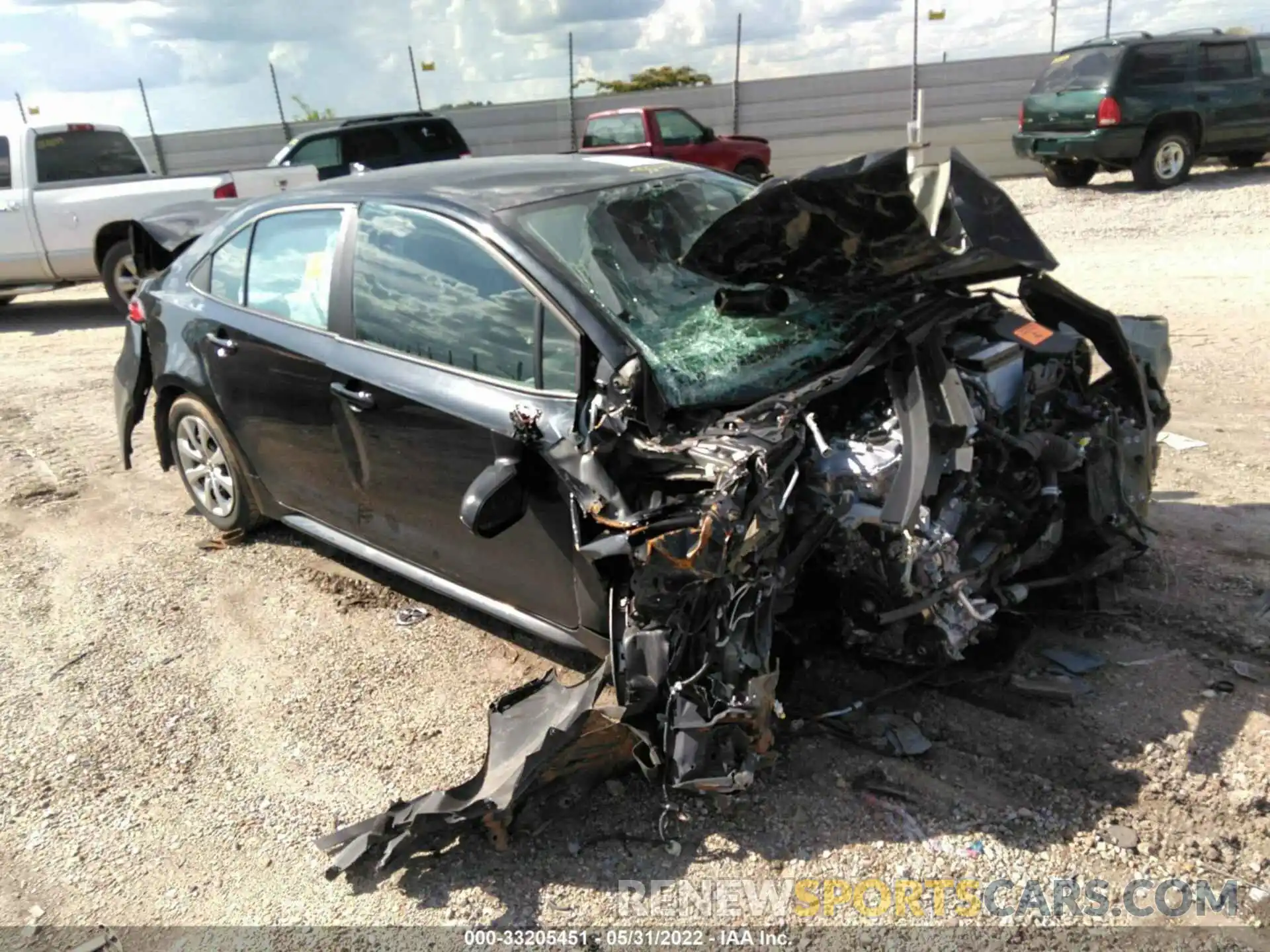 1 Photograph of a damaged car 5YFEPMAE4MP194515 TOYOTA COROLLA 2021