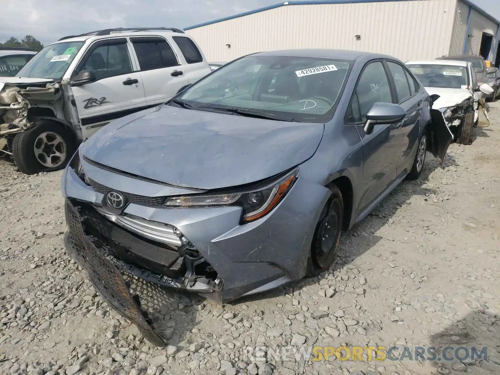 2 Photograph of a damaged car 5YFEPMAE4MP194594 TOYOTA COROLLA 2021