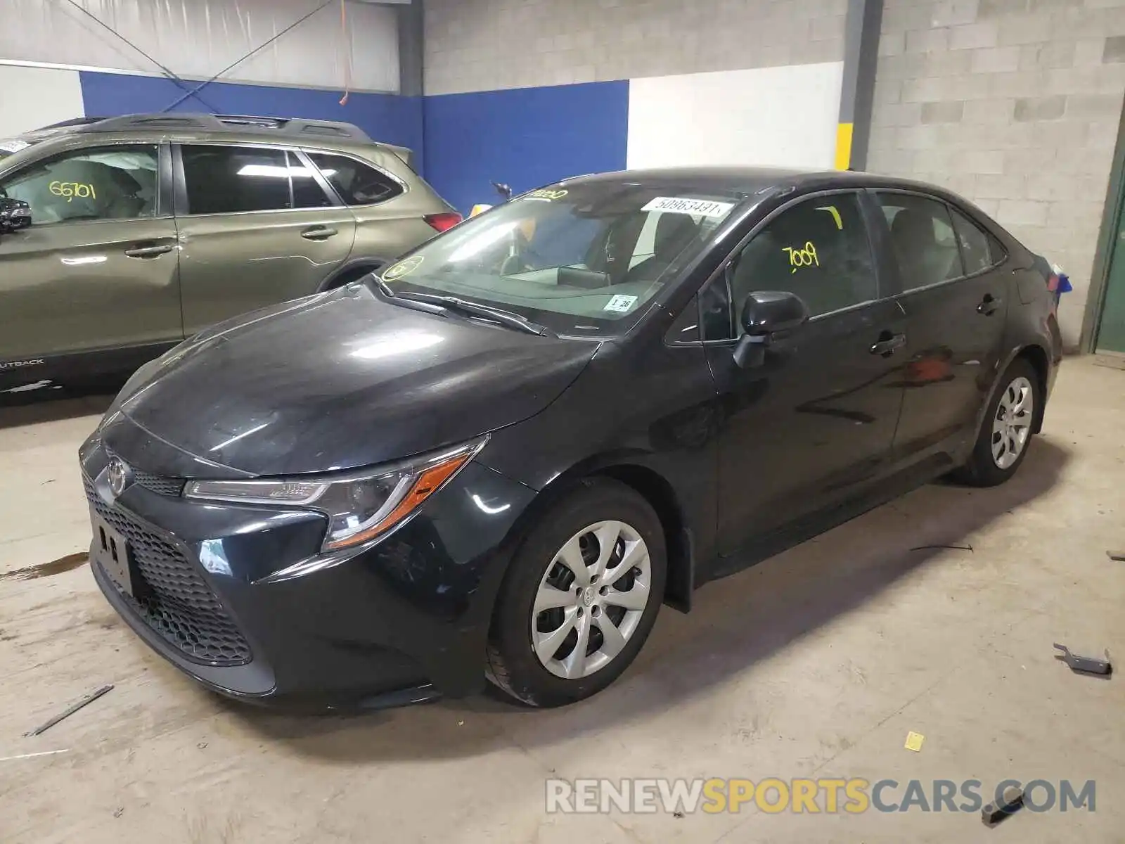 2 Photograph of a damaged car 5YFEPMAE4MP195647 TOYOTA COROLLA 2021