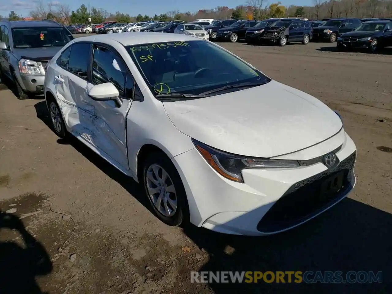 1 Photograph of a damaged car 5YFEPMAE4MP196152 TOYOTA COROLLA 2021