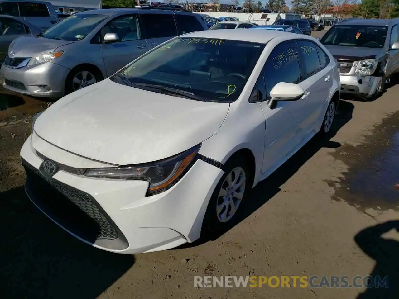 2 Photograph of a damaged car 5YFEPMAE4MP196152 TOYOTA COROLLA 2021