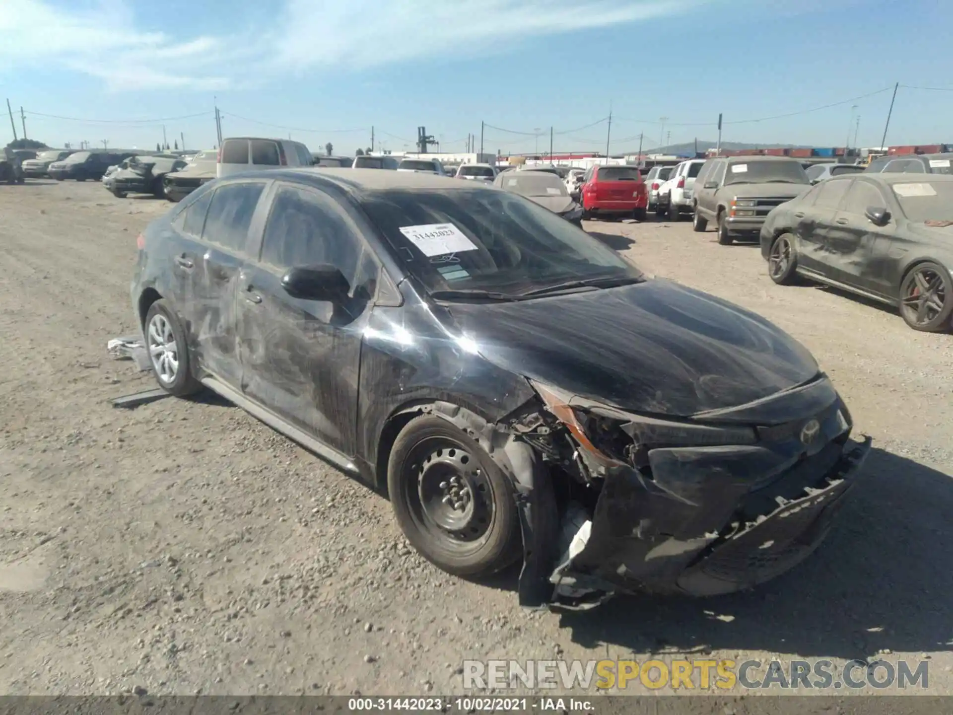 1 Photograph of a damaged car 5YFEPMAE4MP198029 TOYOTA COROLLA 2021