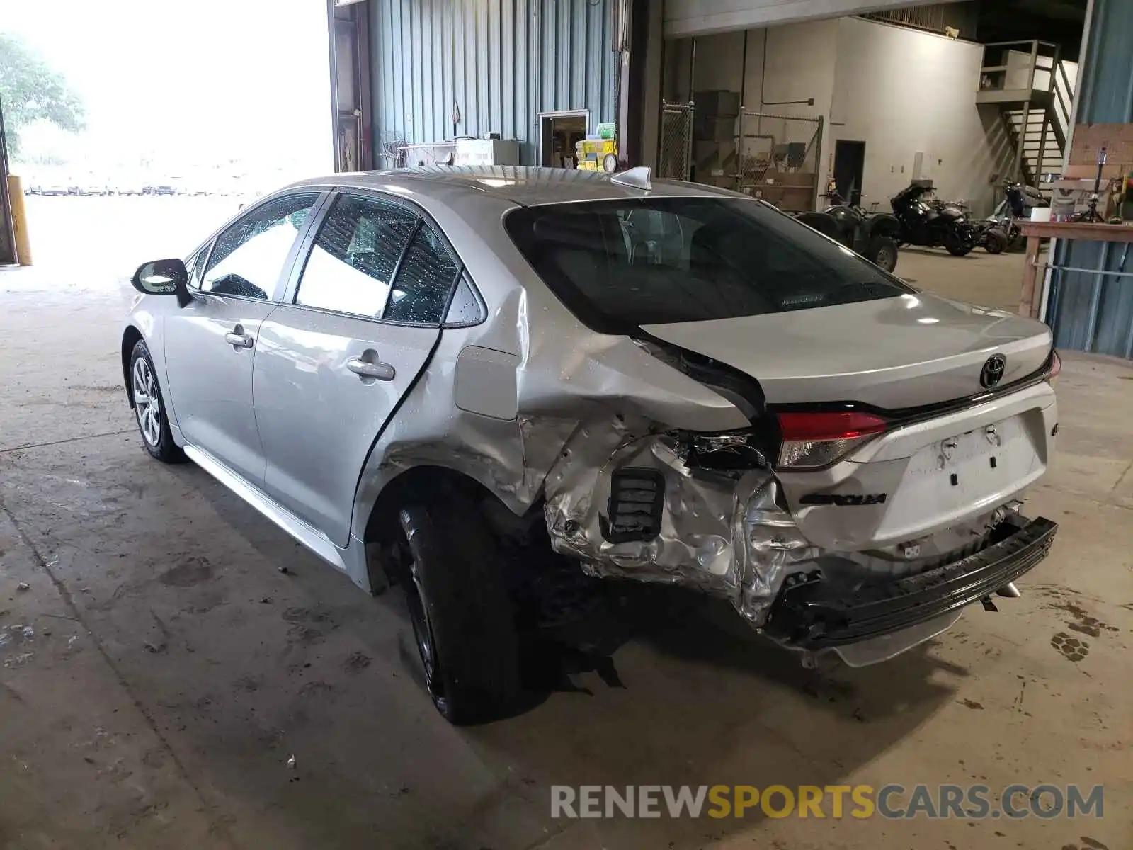 3 Photograph of a damaged car 5YFEPMAE4MP198452 TOYOTA COROLLA 2021