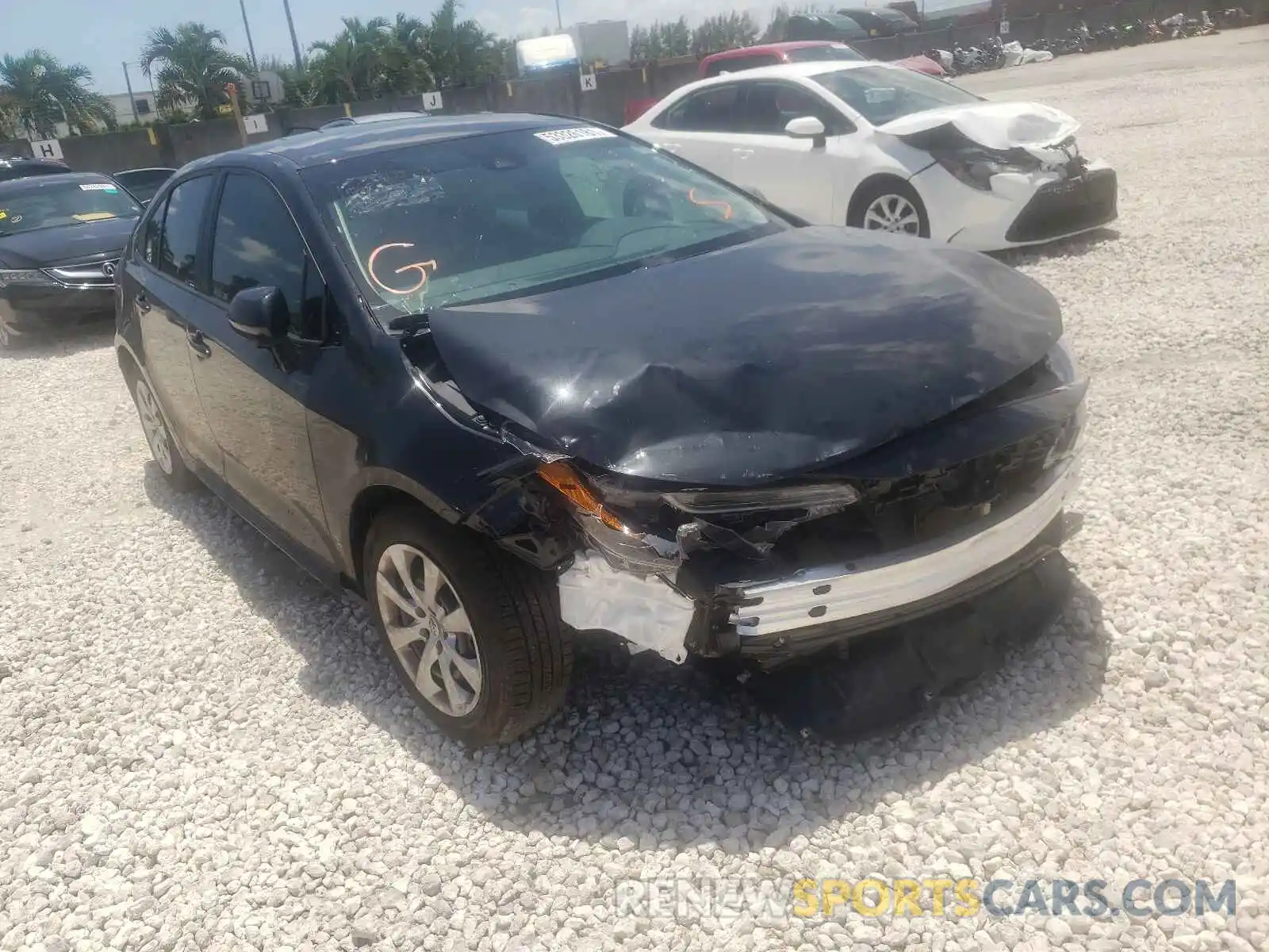 1 Photograph of a damaged car 5YFEPMAE4MP199536 TOYOTA COROLLA 2021