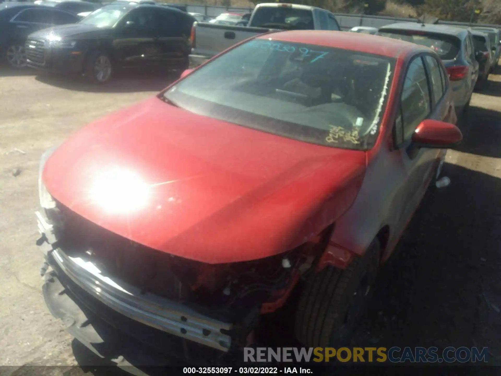 2 Photograph of a damaged car 5YFEPMAE4MP200975 TOYOTA COROLLA 2021