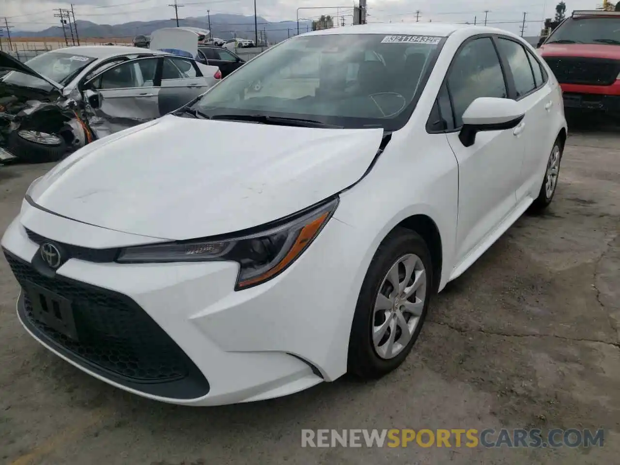 2 Photograph of a damaged car 5YFEPMAE4MP203097 TOYOTA COROLLA 2021