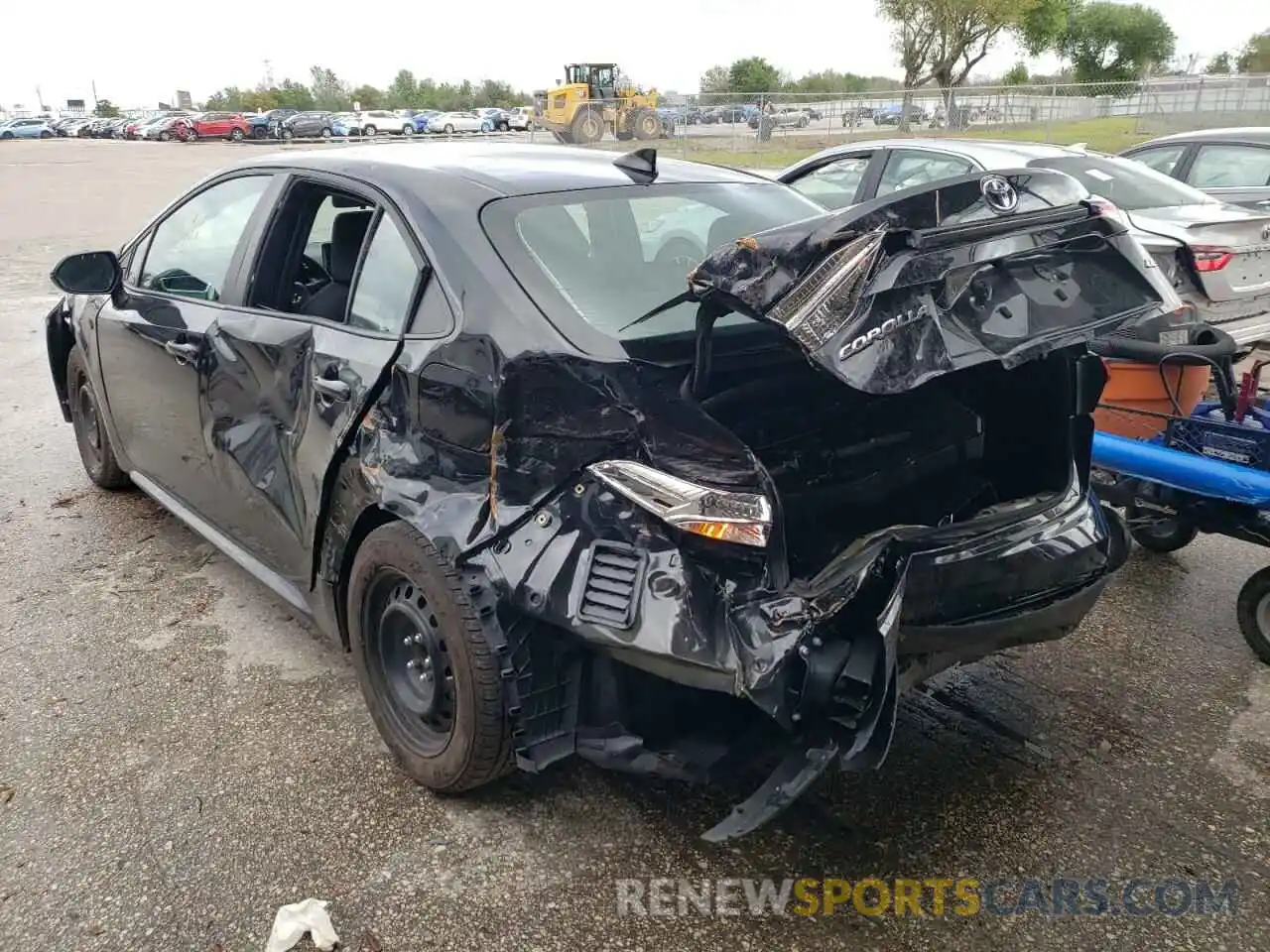 3 Photograph of a damaged car 5YFEPMAE4MP204864 TOYOTA COROLLA 2021