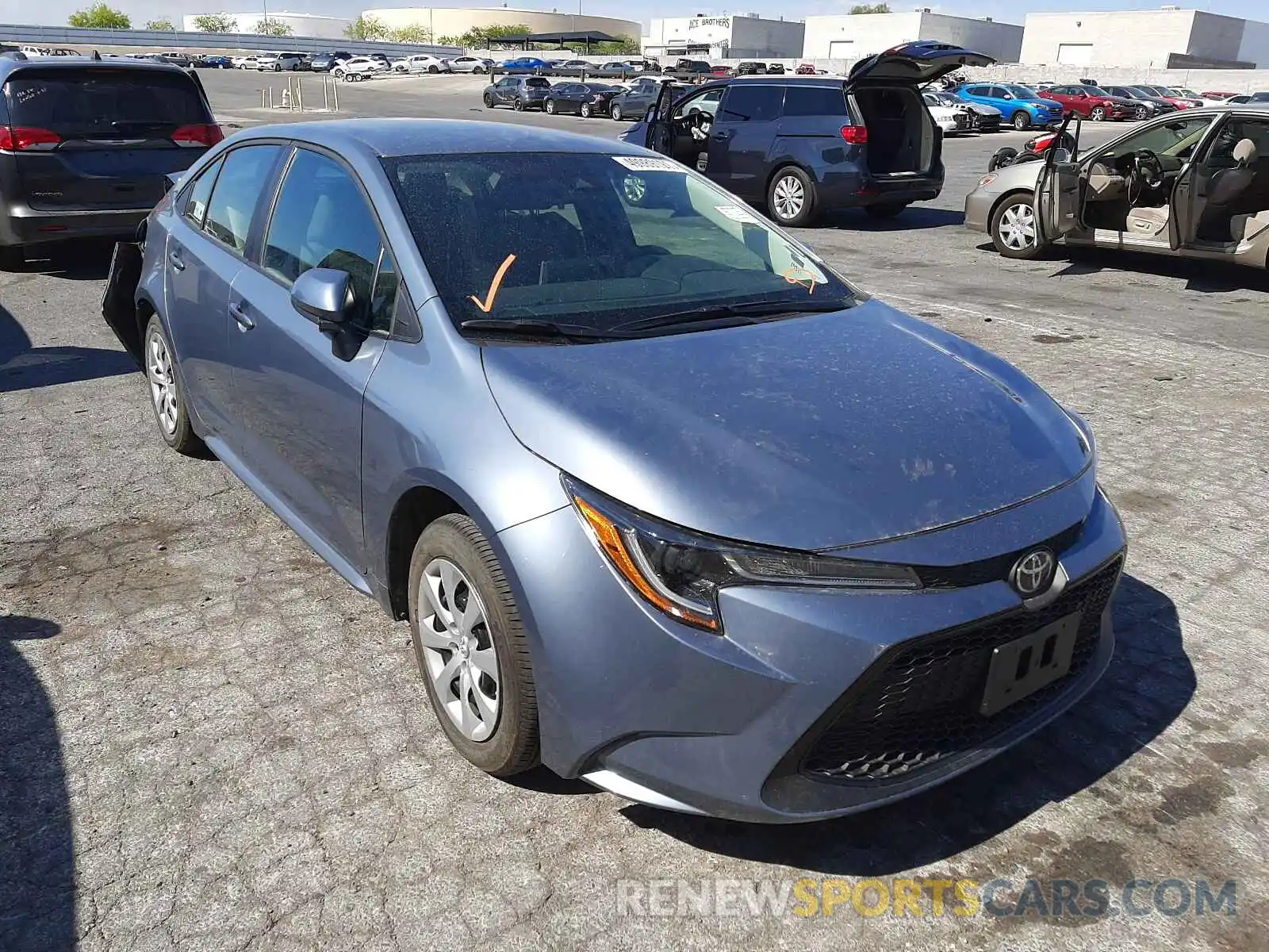 1 Photograph of a damaged car 5YFEPMAE4MP205125 TOYOTA COROLLA 2021