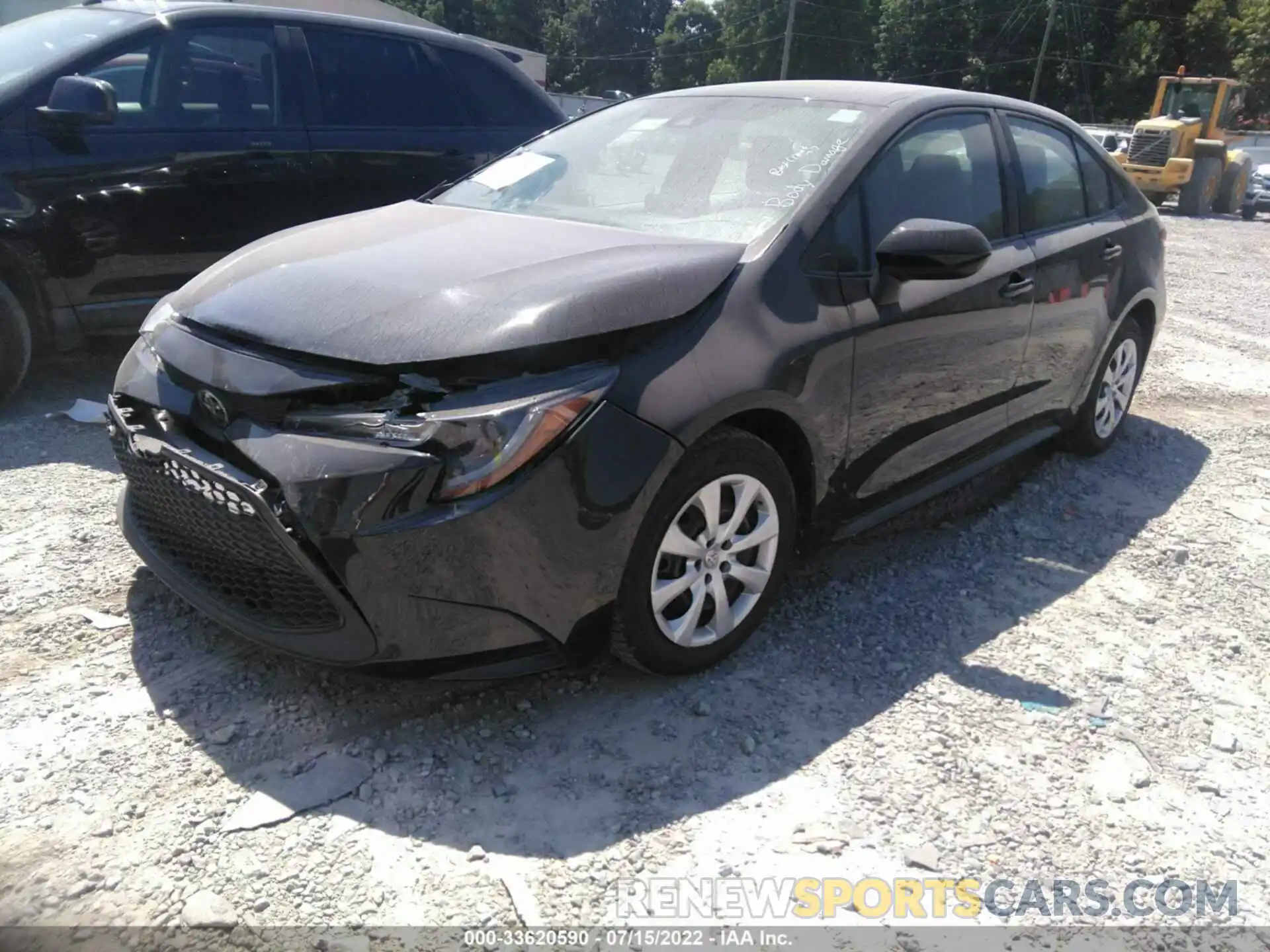 2 Photograph of a damaged car 5YFEPMAE4MP206324 TOYOTA COROLLA 2021