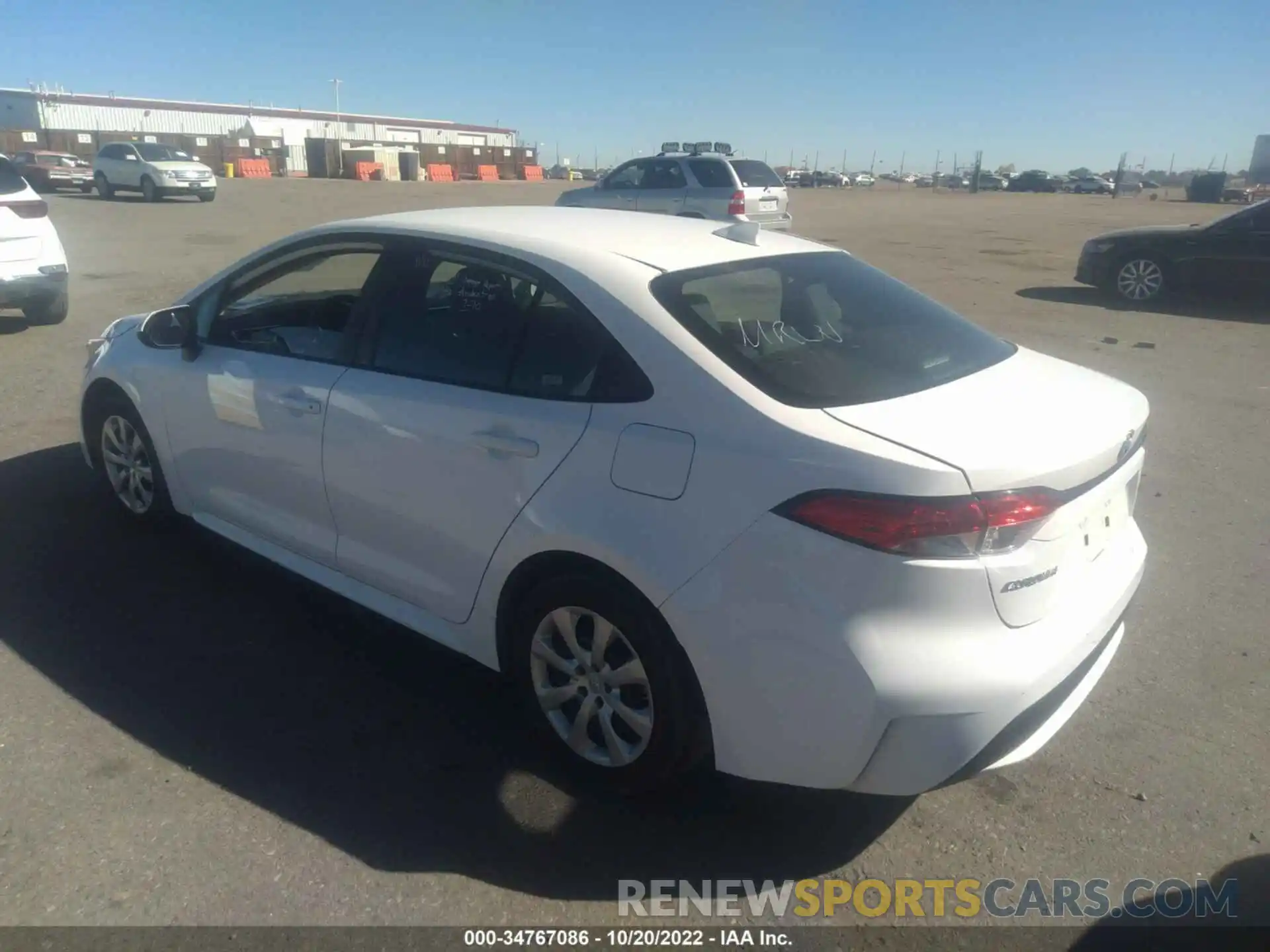 3 Photograph of a damaged car 5YFEPMAE4MP206985 TOYOTA COROLLA 2021