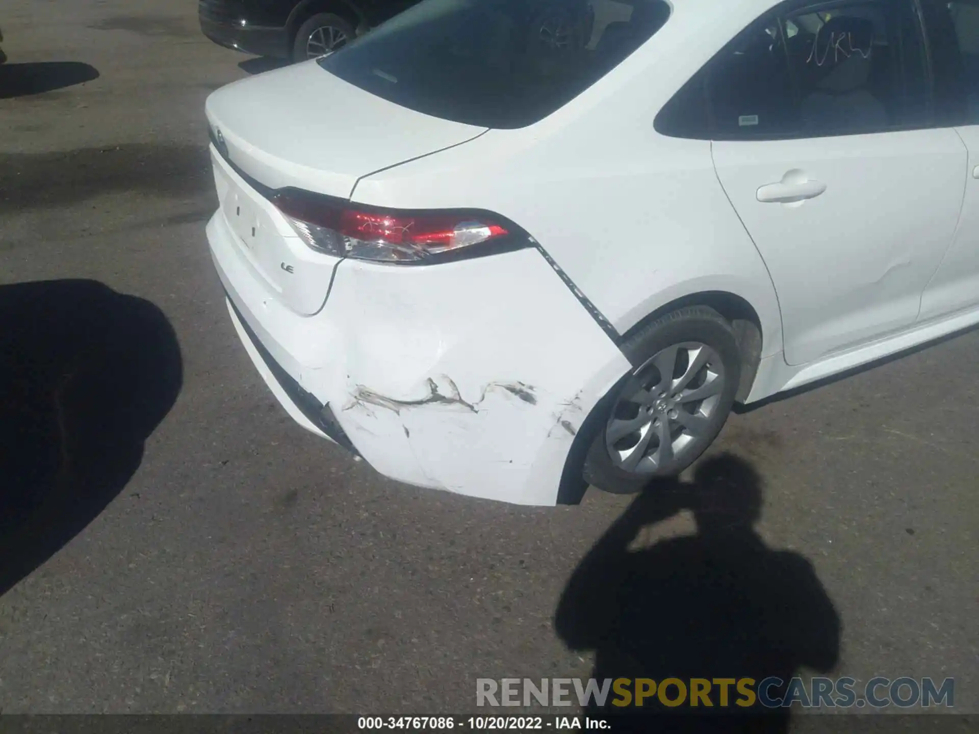 6 Photograph of a damaged car 5YFEPMAE4MP206985 TOYOTA COROLLA 2021